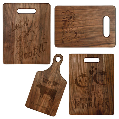 Walnut Paddle Shape Cutting Board