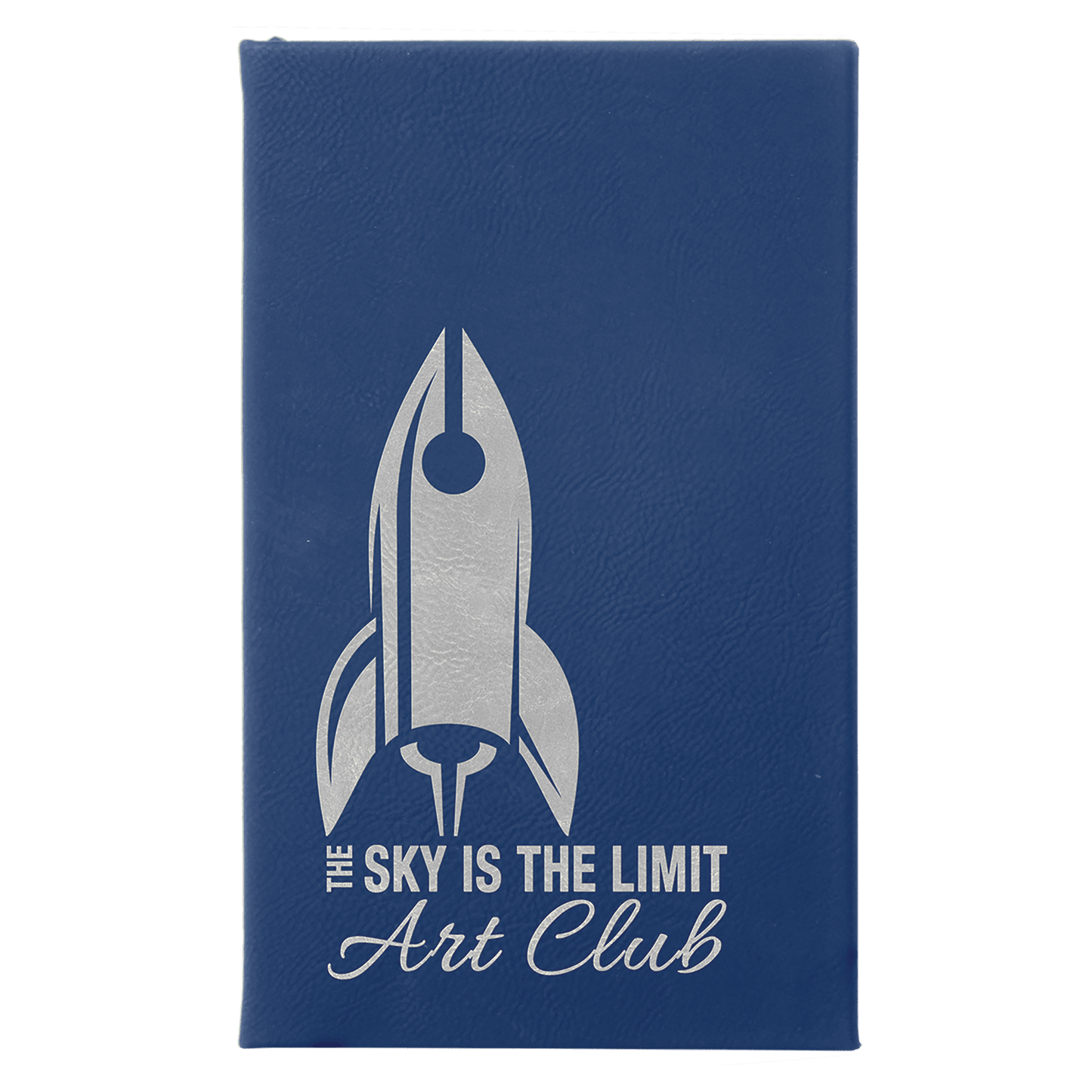 Custom 5 1/4" x 8 1/4" Vegan Leather Sketch Book with Engraved Logo