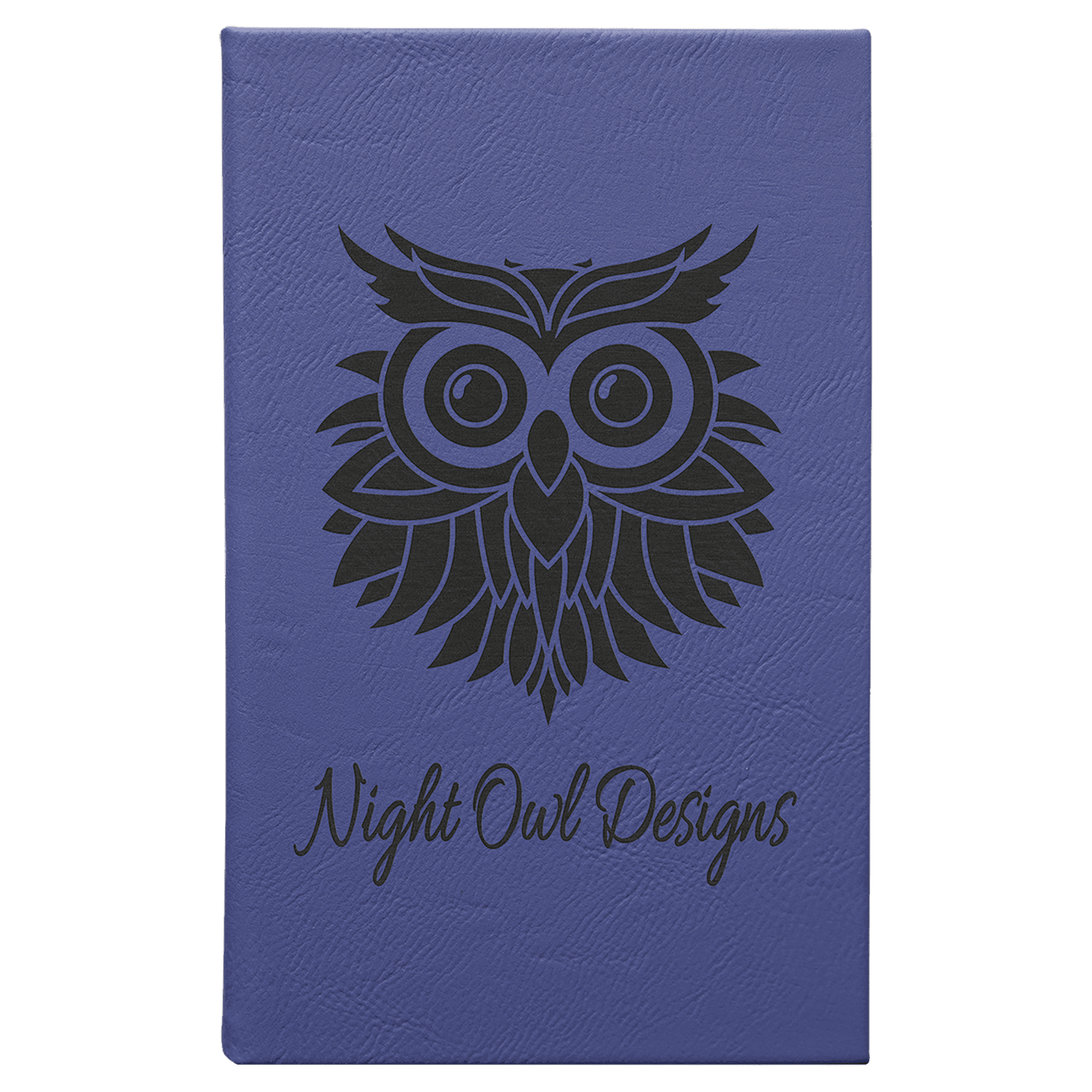 Custom 5 1/4" x 8 1/4" Vegan Leather Sketch Book with Engraved Logo