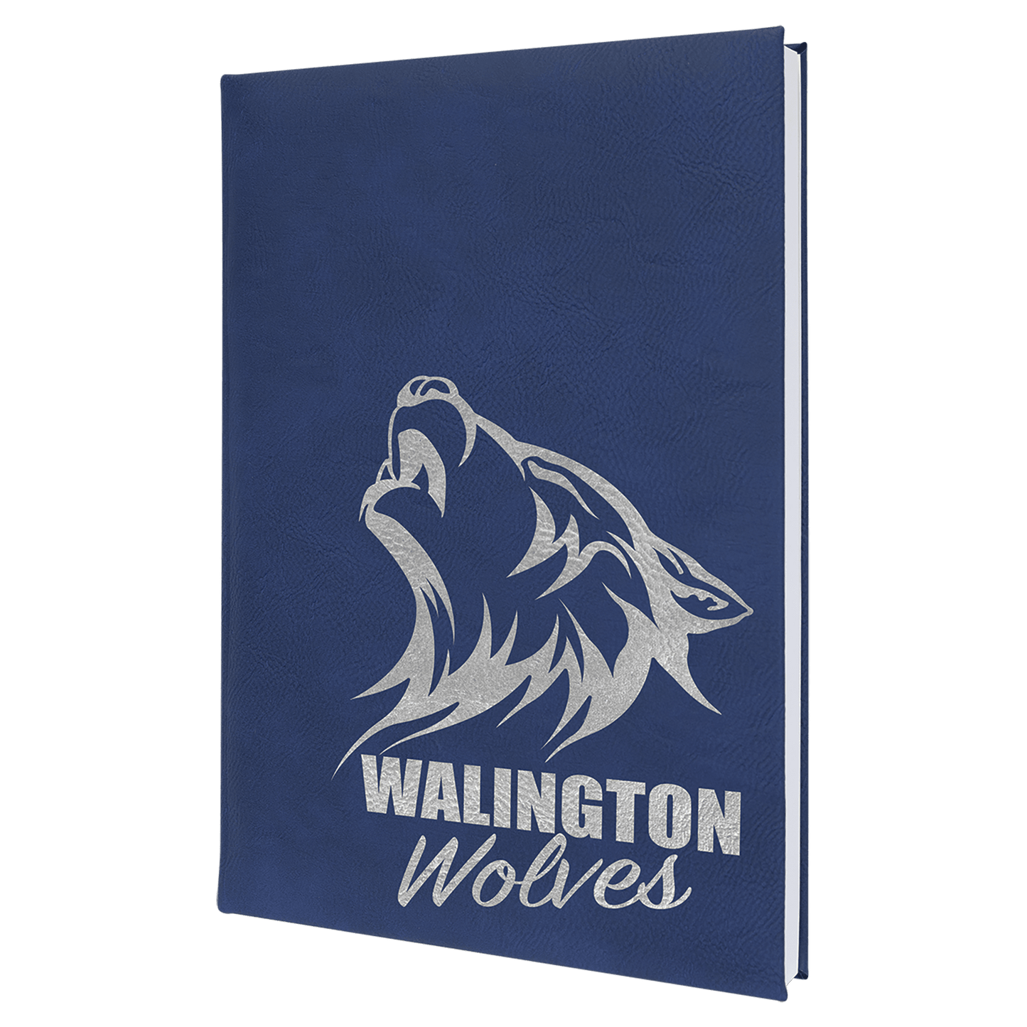 Custom 7" x 9 3/4" Vegan Leather Sketch Book with Engraved Logo
