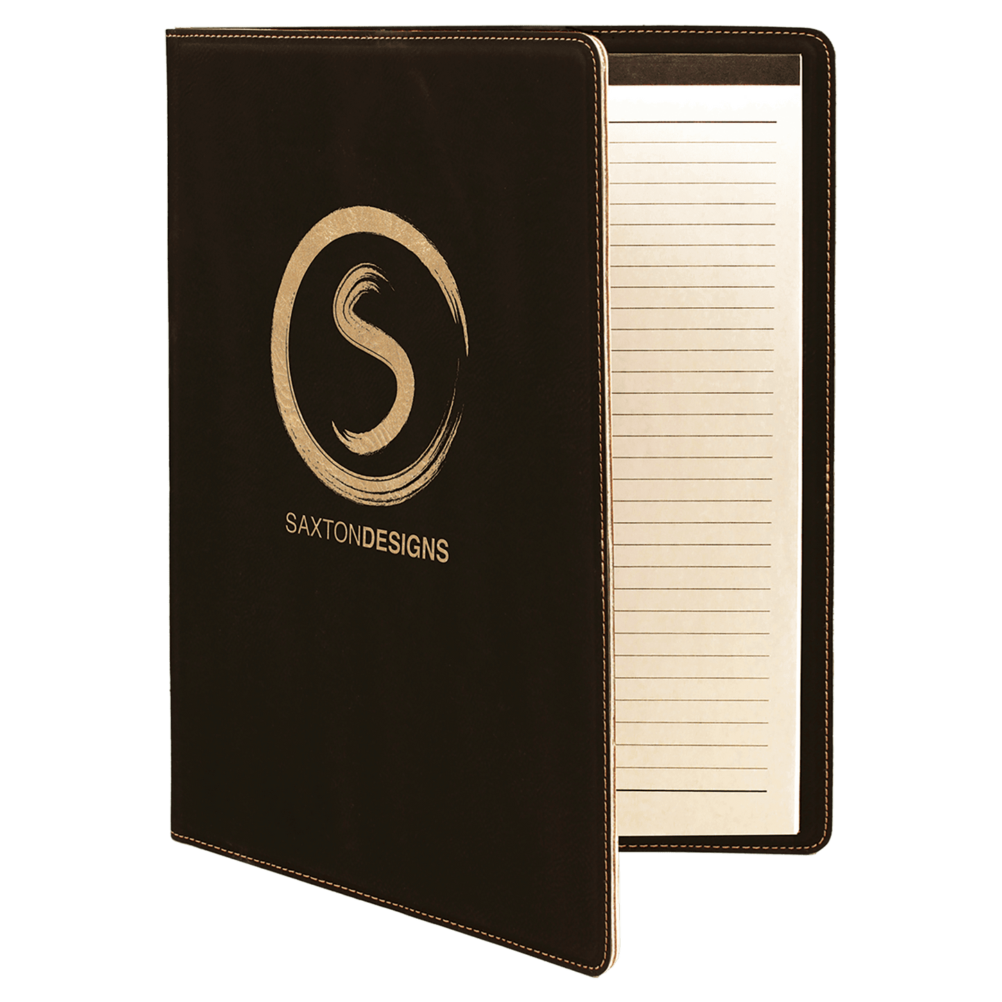 Custom Vegan Leather Portfolio with Notepad & Engraved Logo