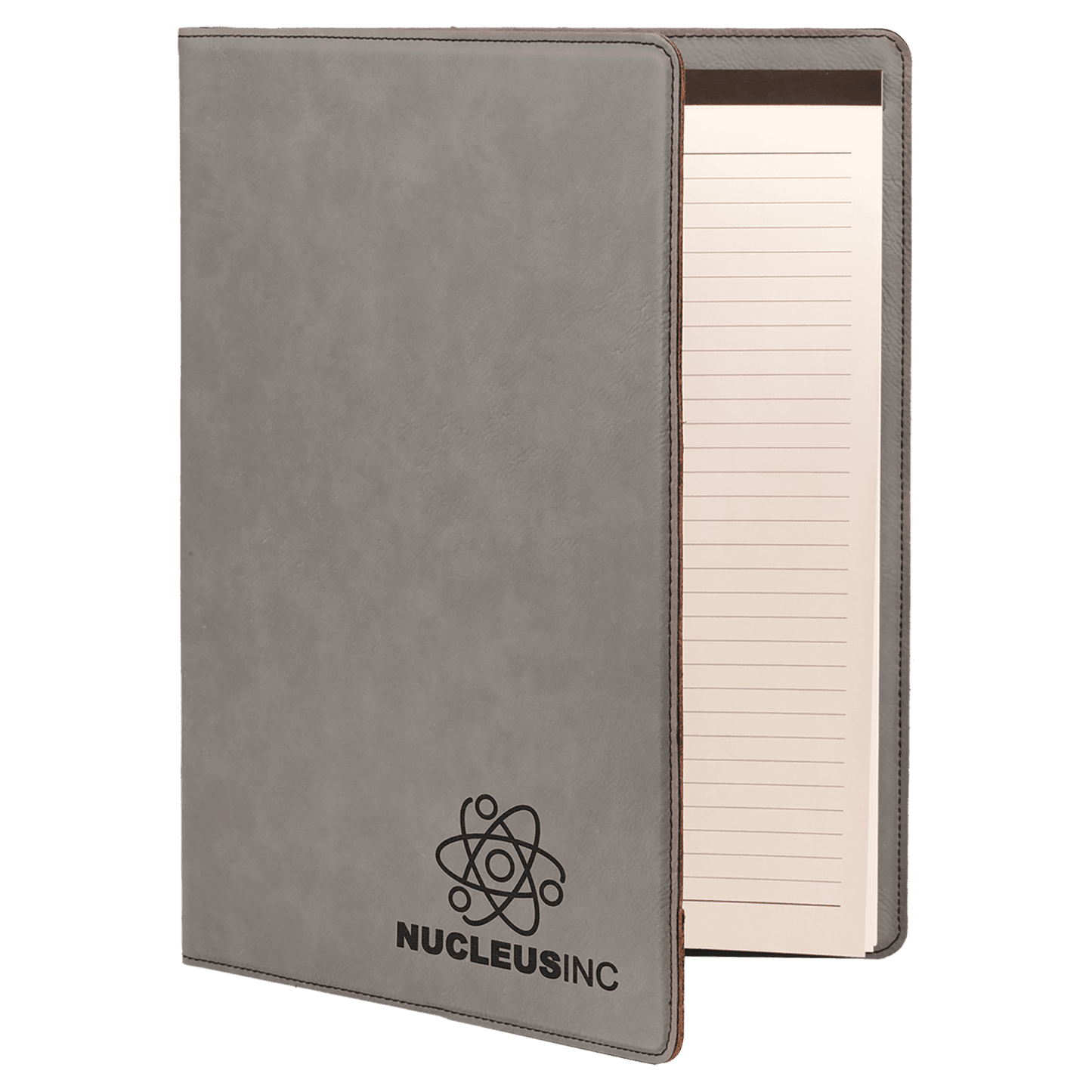 Custom Vegan Leather Portfolio with Notepad & Engraved Logo
