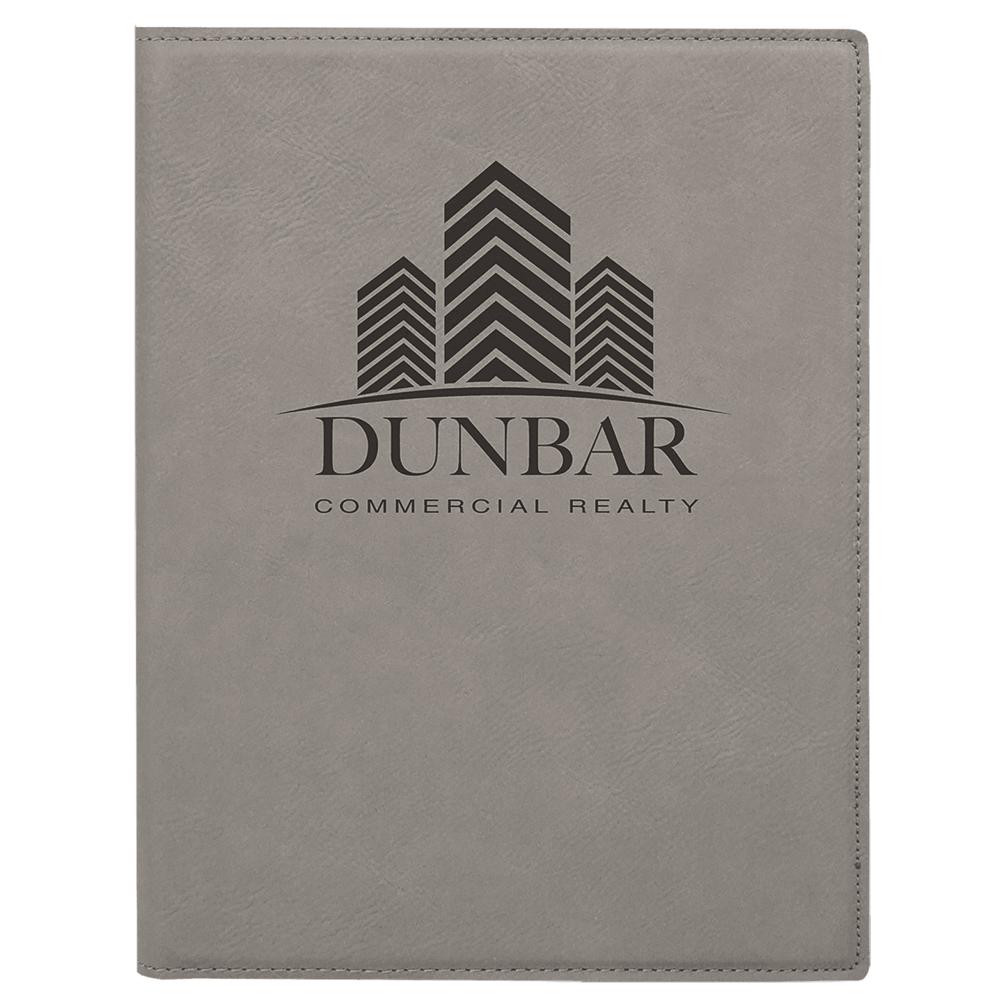 Custom 7" x 9" Vegan Leather Portfolio with Notepad and Engraved Logo