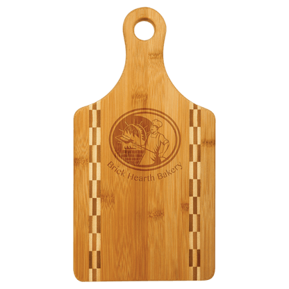 Custom Bamboo Cutting Boards with Butcher Block Inlay and Shapes