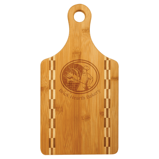 Custom Bamboo Cutting Boards with Butcher Block Inlay and Shapes