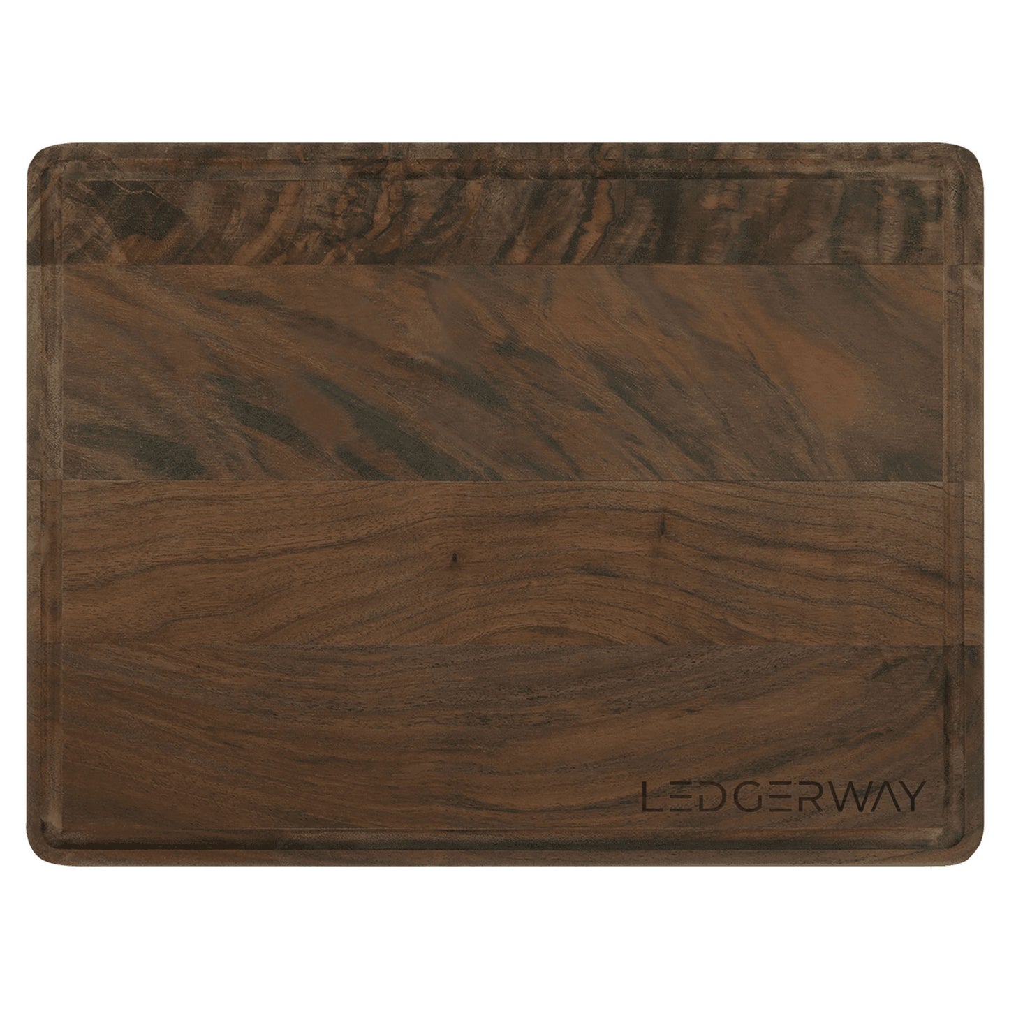 LEDGERWAY Walnut Charcuterie / Cutting Board - 8.75"x11.5" Rectangle with Juice Groove