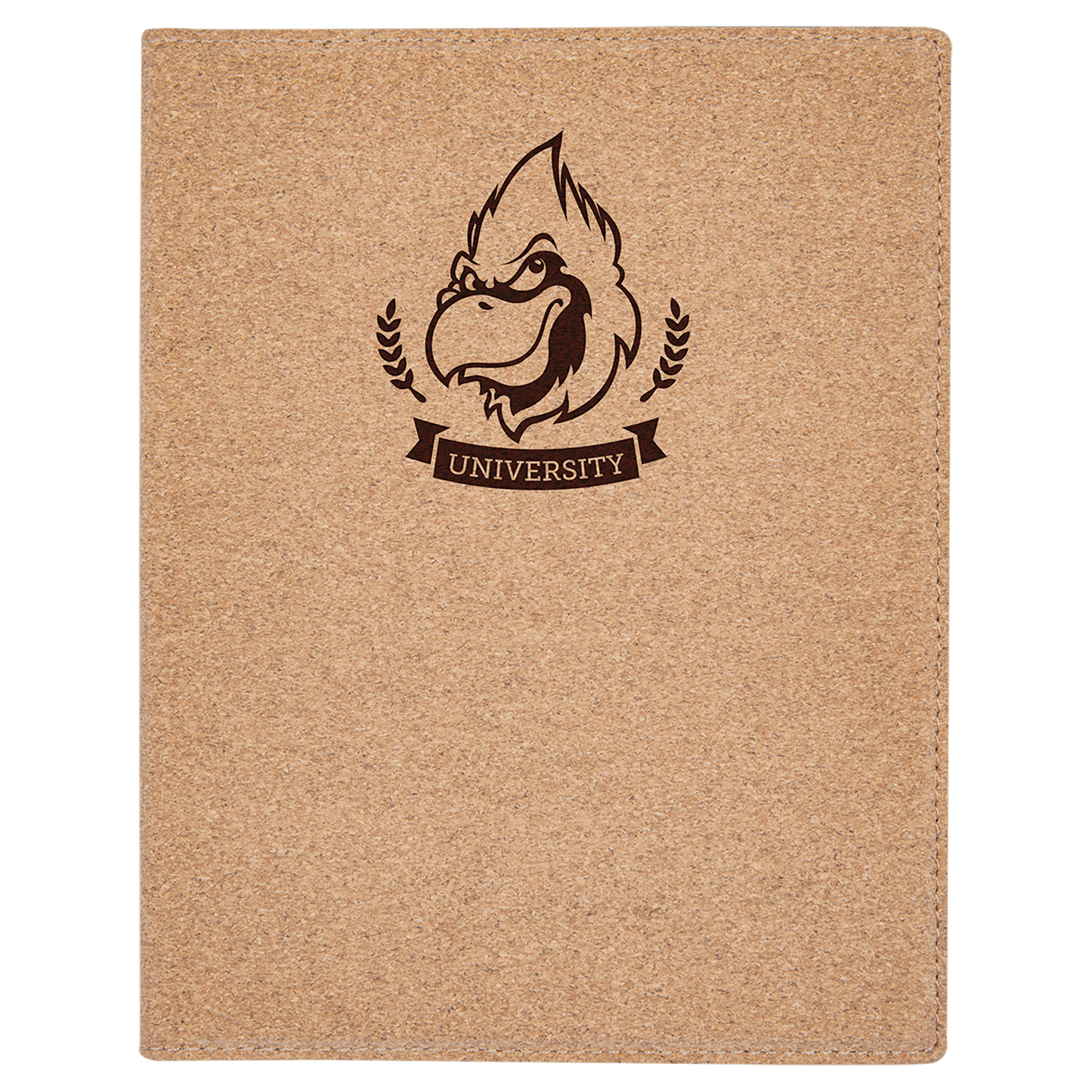 Custom 7" x 9" Vegan Leather Portfolio with Notepad and Engraved Logo