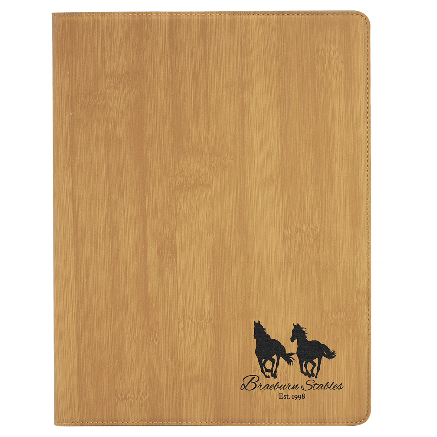 Custom Vegan Leather Portfolio with Notepad & Engraved Logo