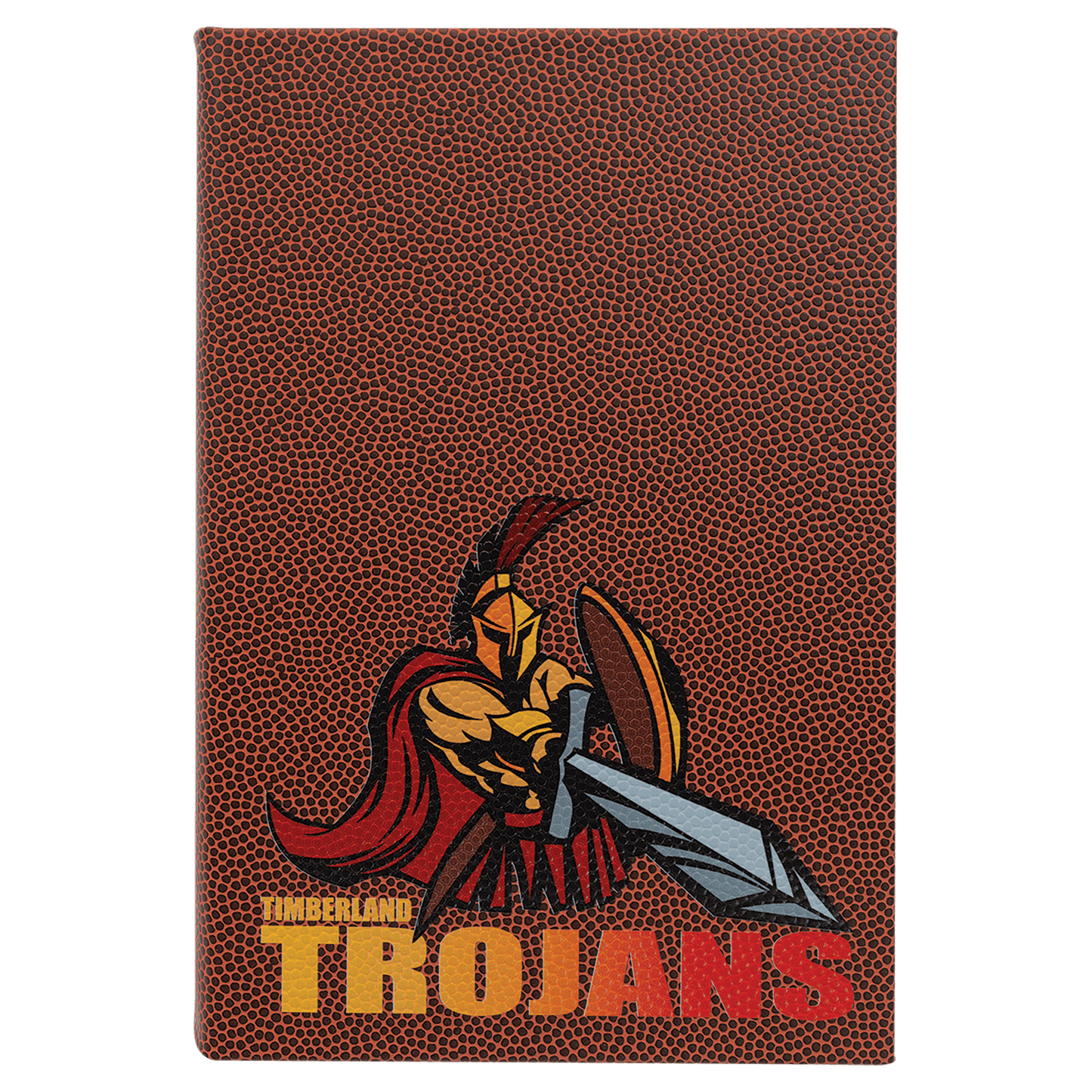 Custom 5 1/4" x 8 1/4" Vegan Leather Sketch Book with Engraved Logo