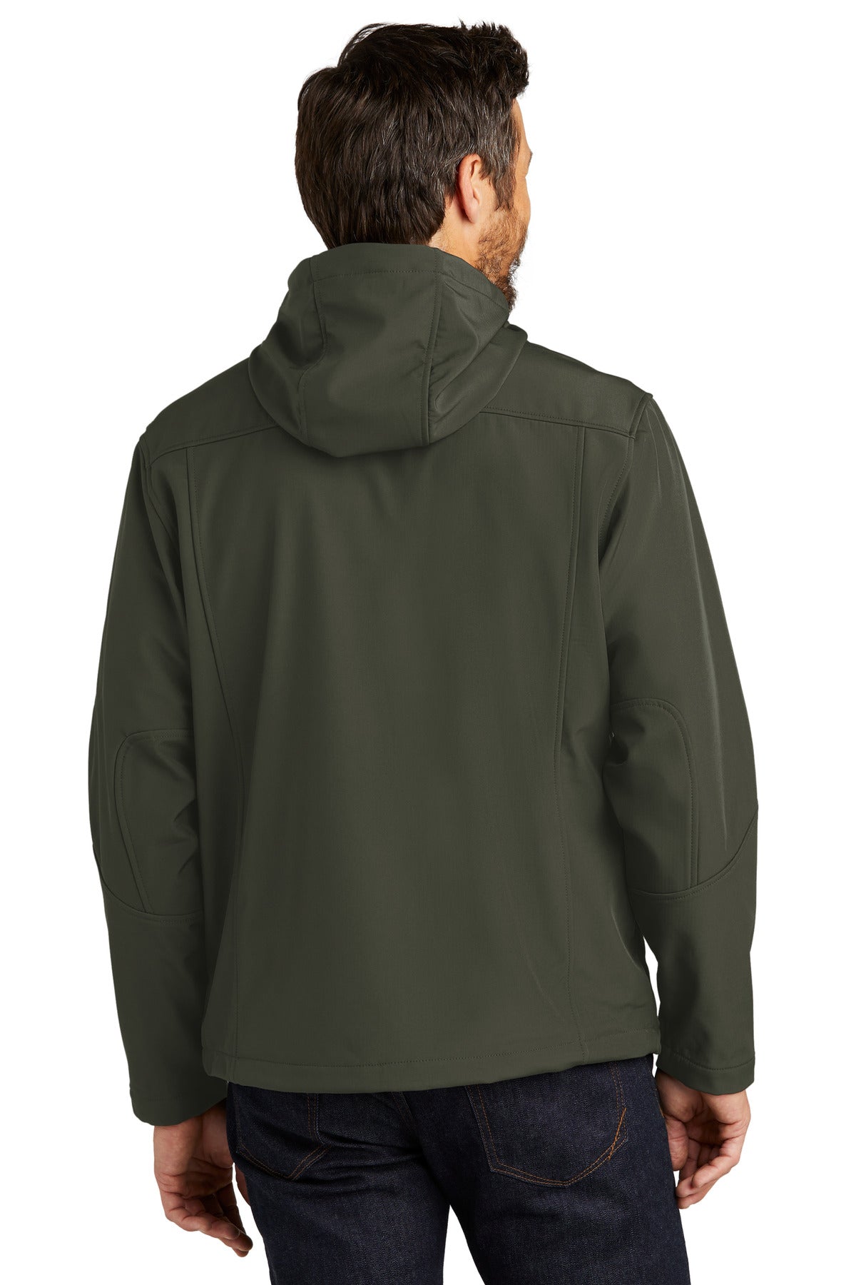 Port Authority® Textured Hooded Soft Shell Jacket