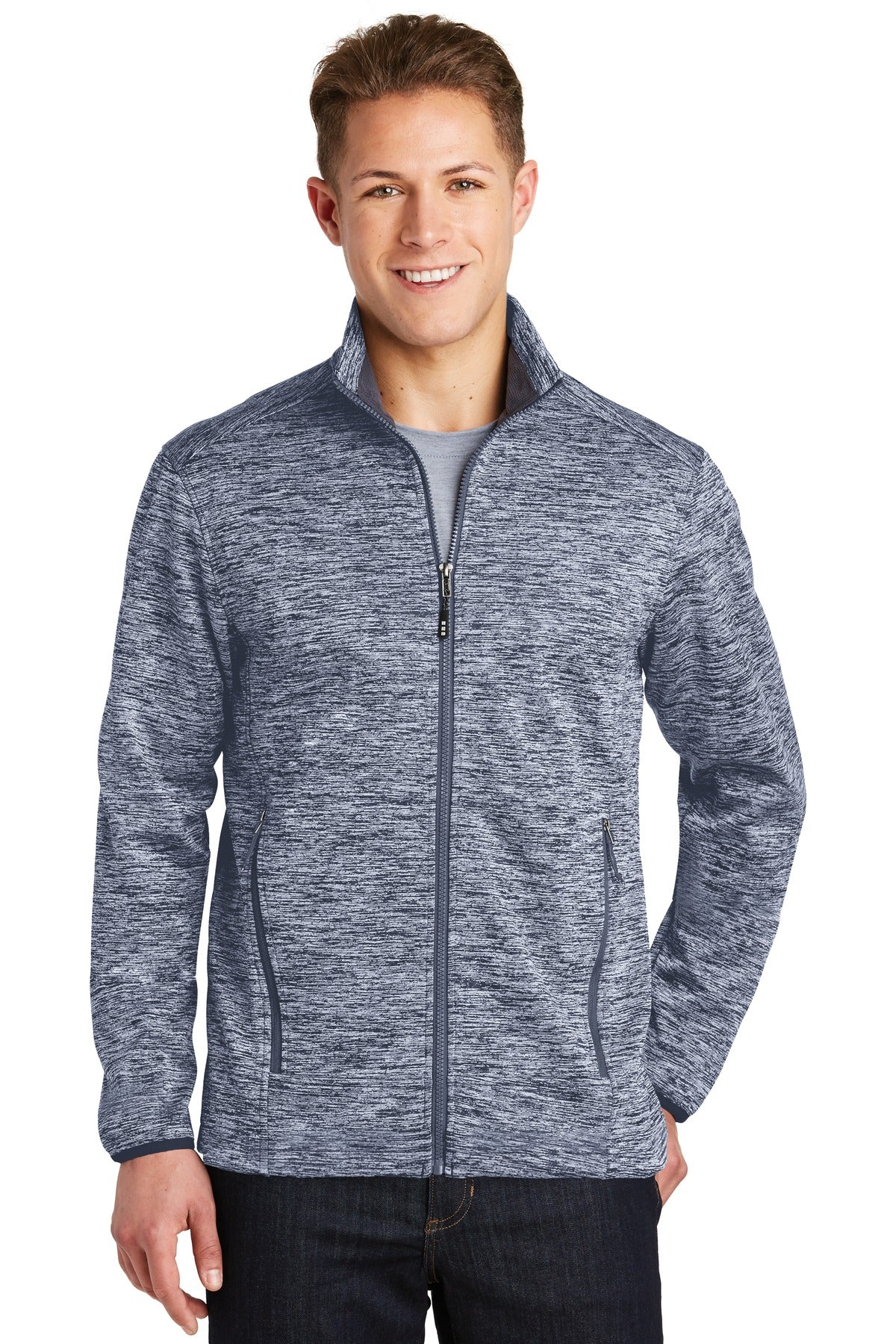 Sport-Tek® PosiCharge® Electric Heather Soft Shell Jacket