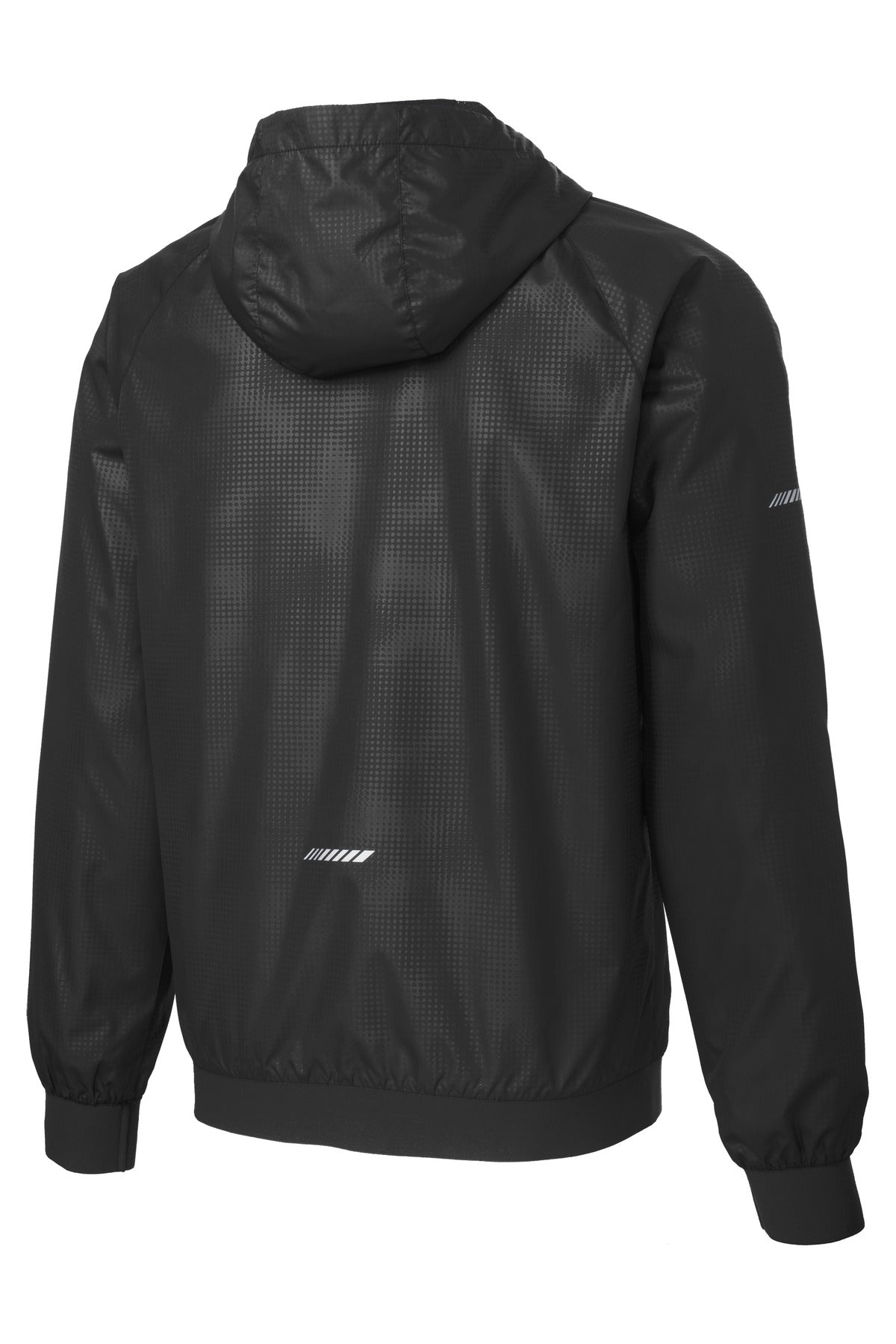 Sport-Tek® Embossed Hooded Wind Jacket