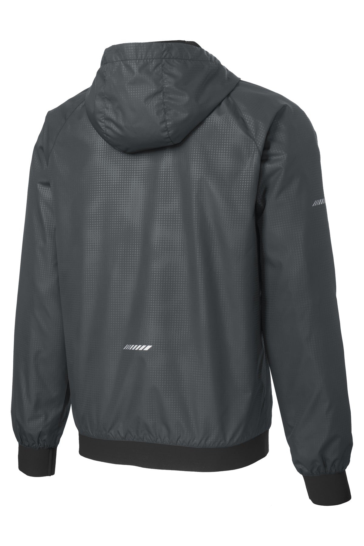 Sport-Tek® Embossed Hooded Wind Jacket
