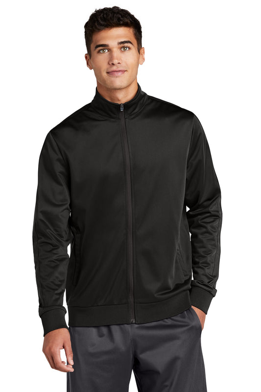 Sport-Tek® Tricot Sleeve Stripe Track Jacket