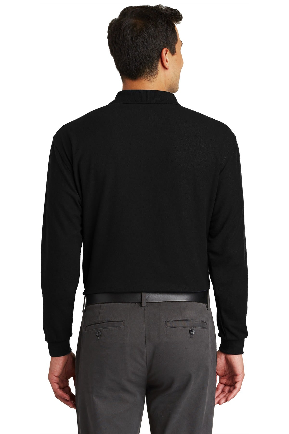 Port Authority® Long Sleeve Silk Touch Polo with Pocket