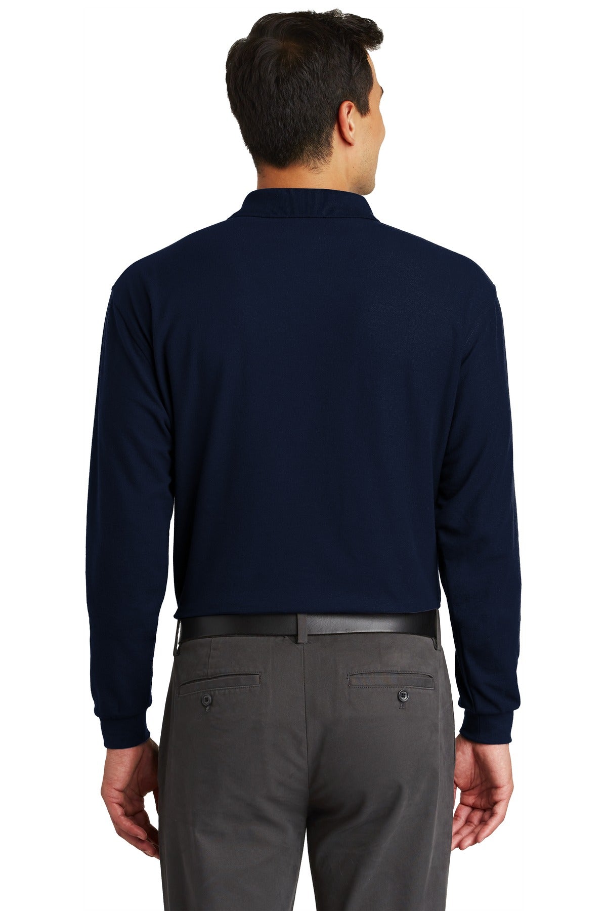 Port Authority® Long Sleeve Silk Touch Polo with Pocket