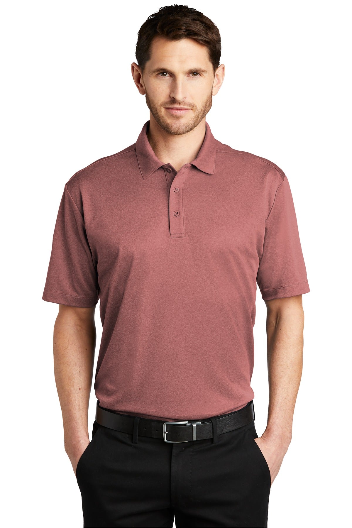 Port Authority® Heathered Silk Touch  Performance Polo