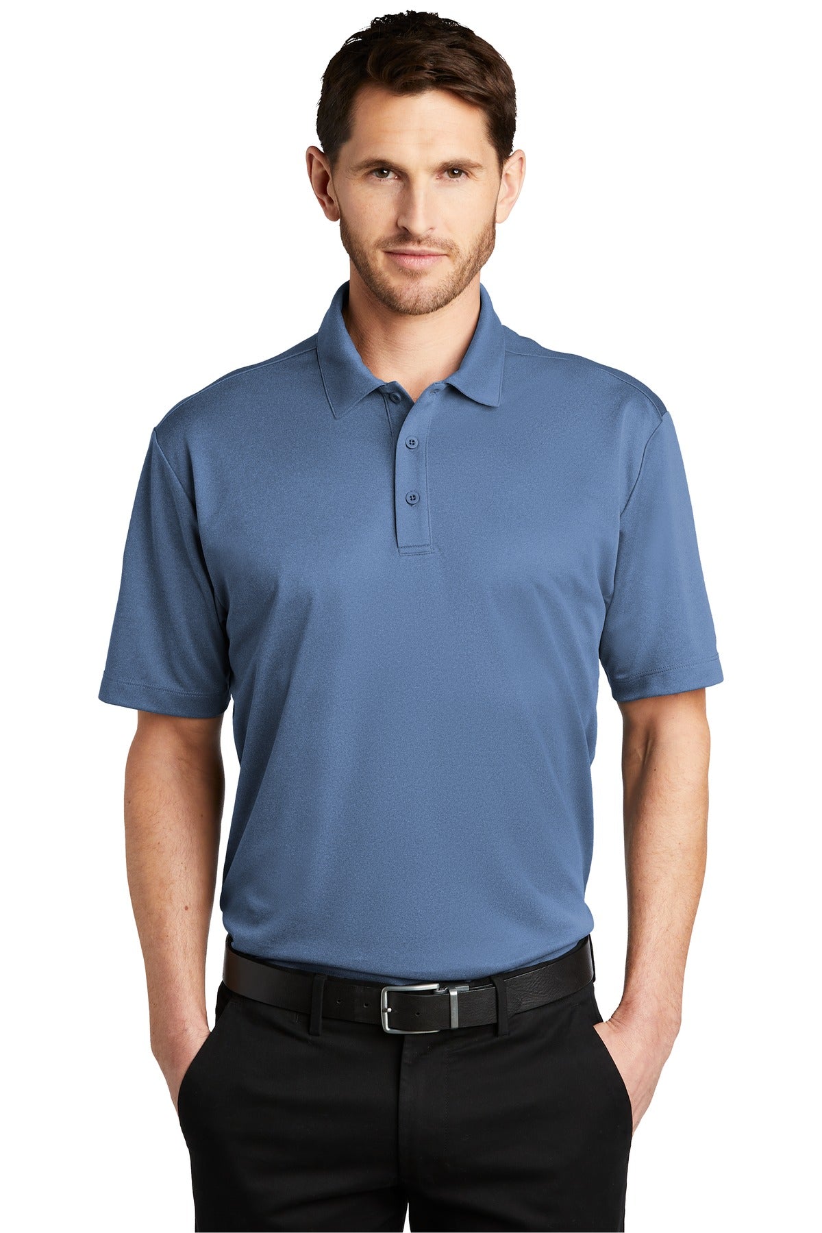 Port Authority® Heathered Silk Touch  Performance Polo