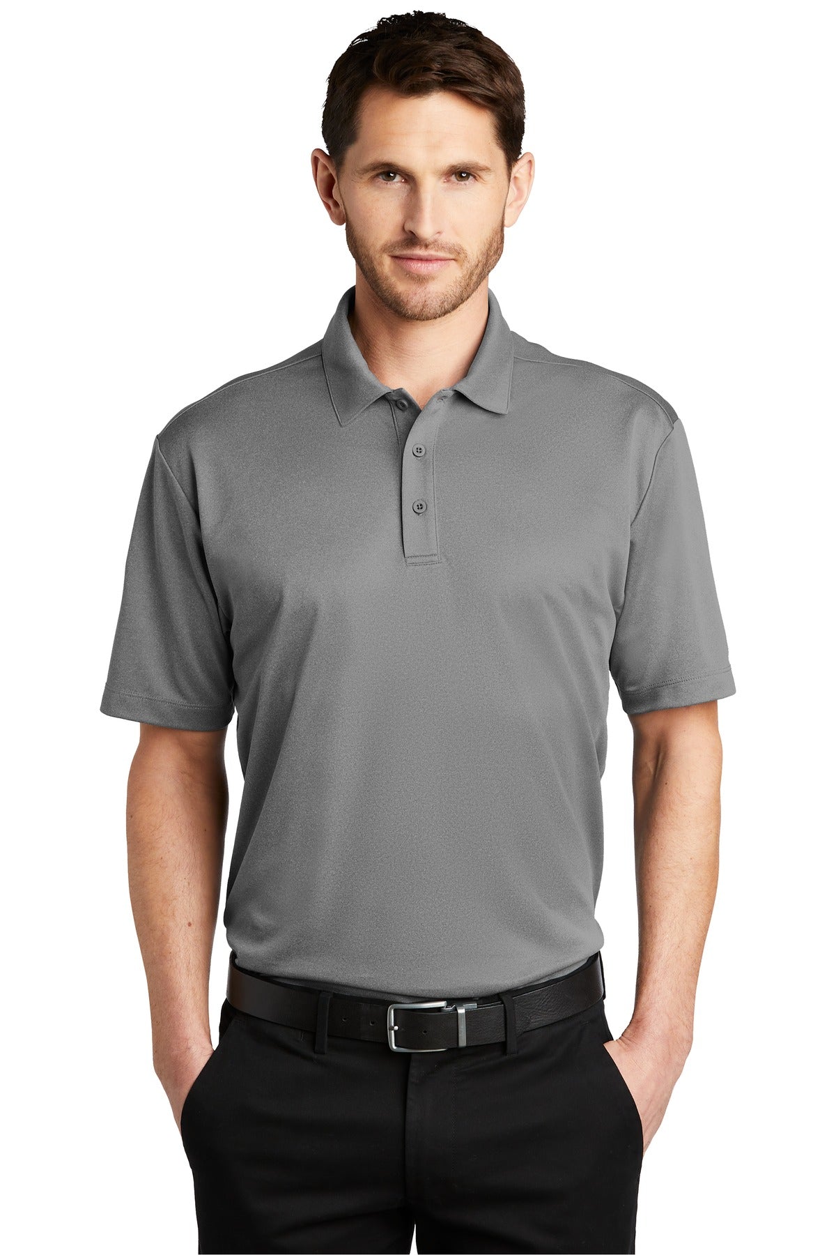 Port Authority® Heathered Silk Touch  Performance Polo