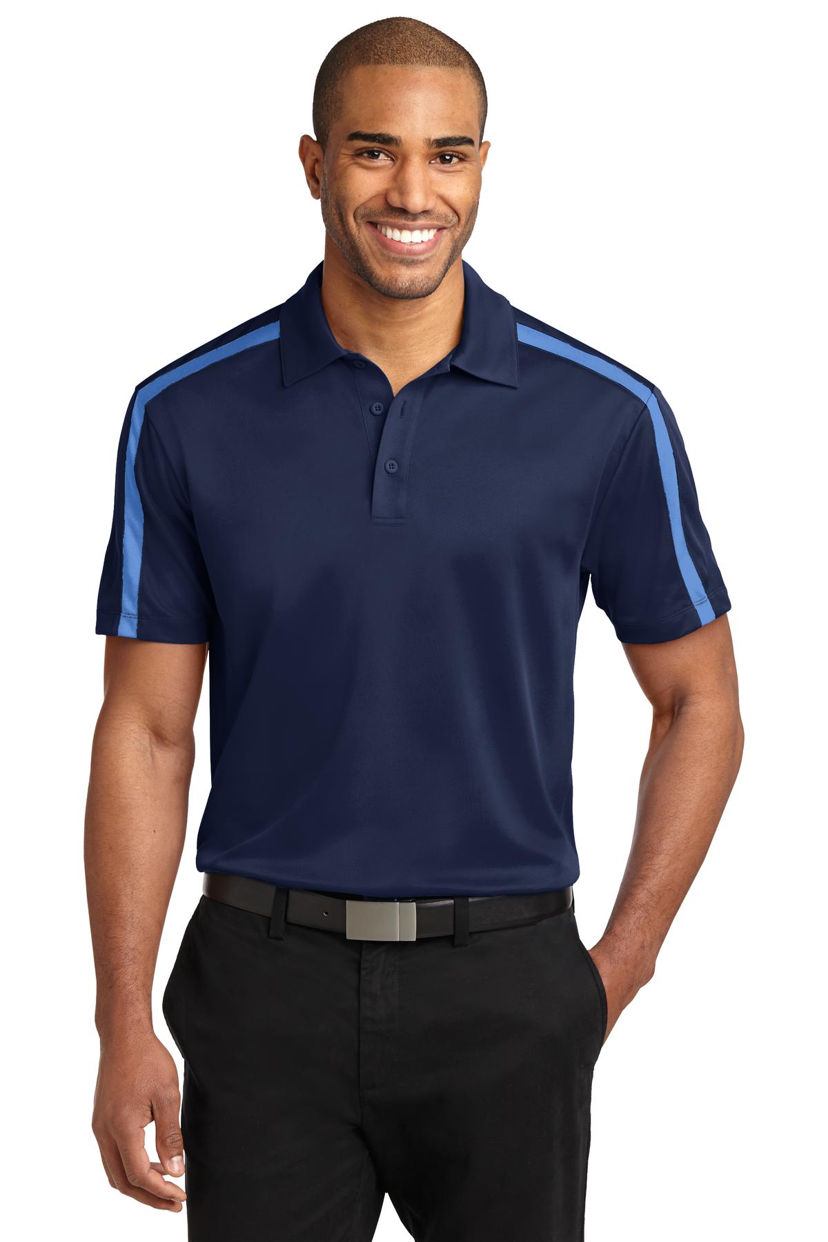 Port Authority® Silk Touch Performance Colorblock Stripe Polo
