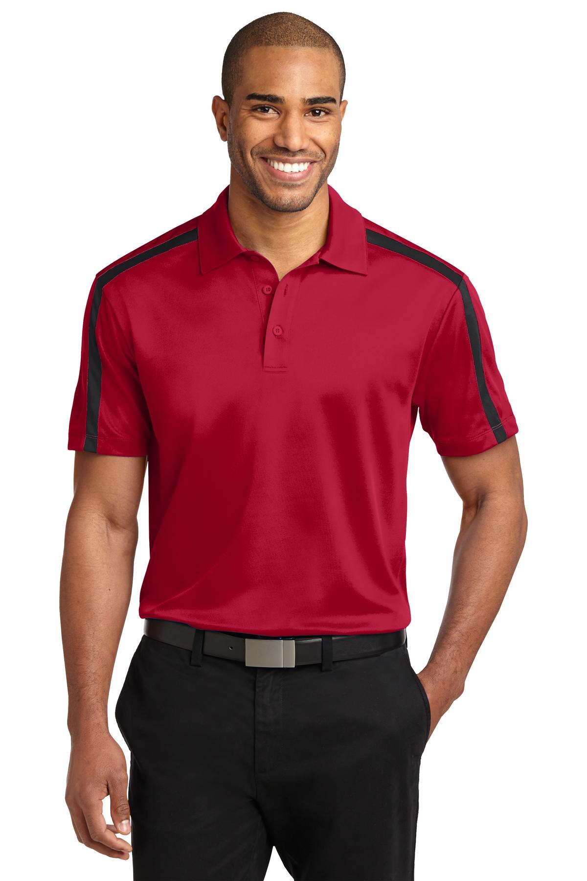 Port Authority® Silk Touch Performance Colorblock Stripe Polo