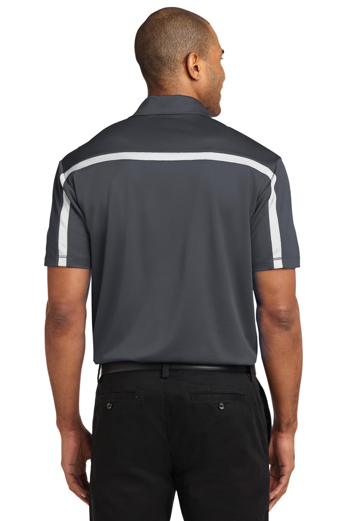 Port Authority® Silk Touch Performance Colorblock Stripe Polo