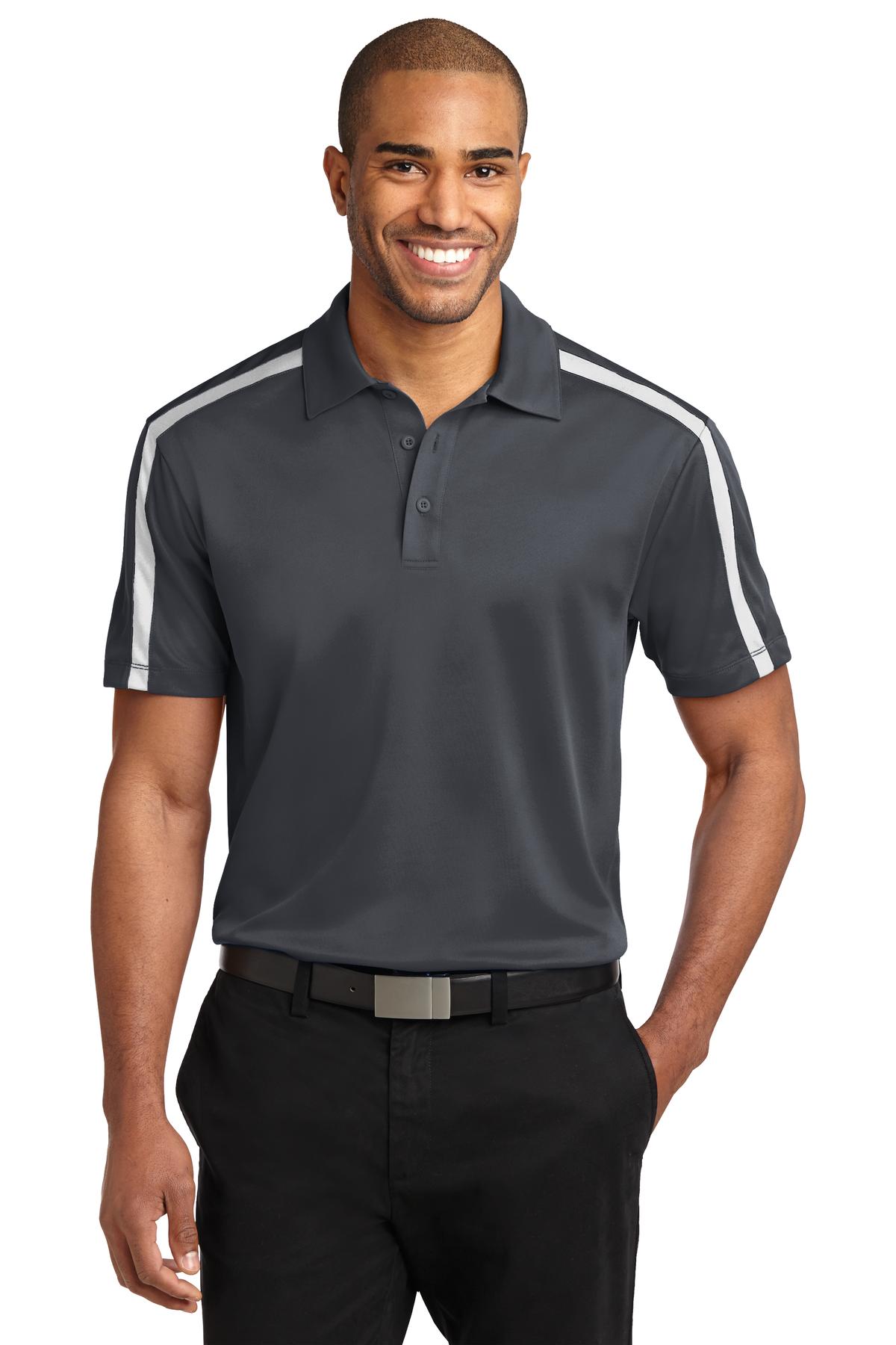 Port Authority® Silk Touch Performance Colorblock Stripe Polo
