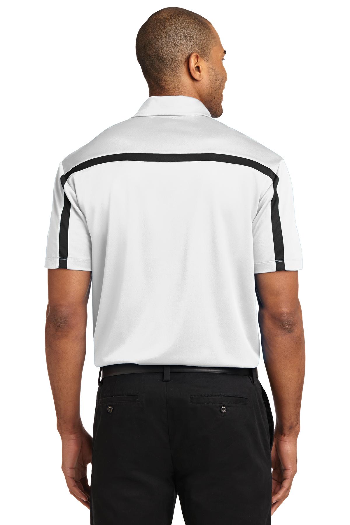 Port Authority® Silk Touch Performance Colorblock Stripe Polo