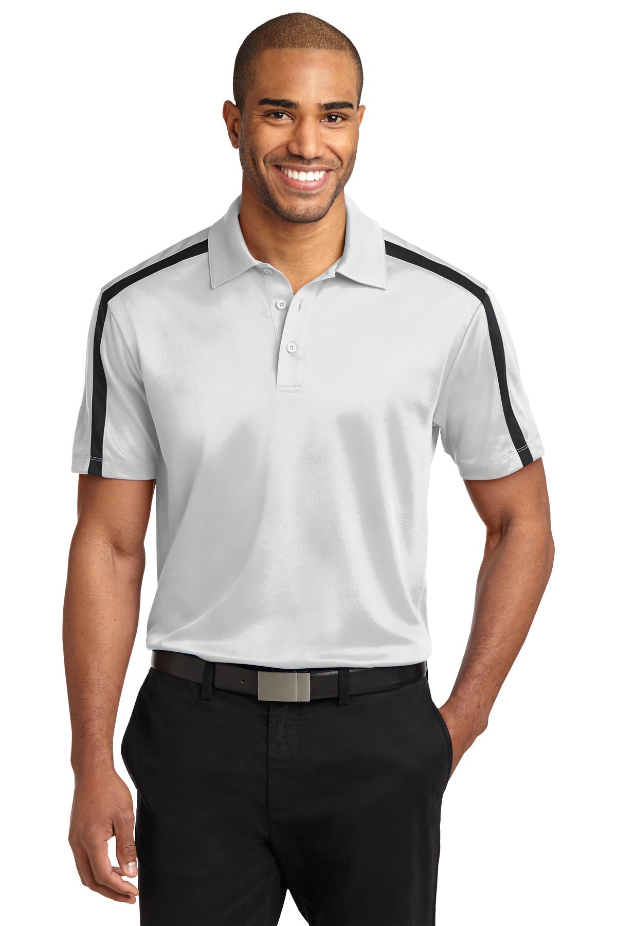 Port Authority® Silk Touch Performance Colorblock Stripe Polo