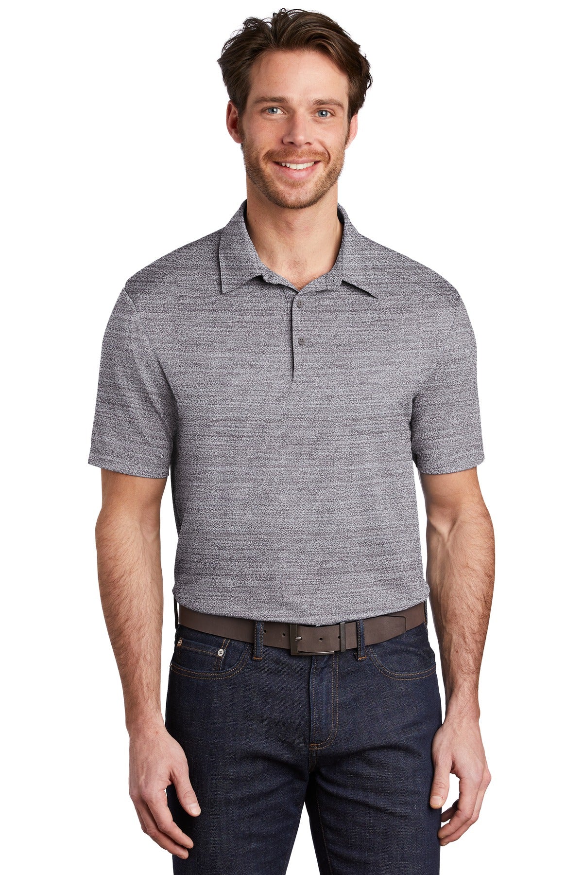 Port Authority® Stretch Heather Polo