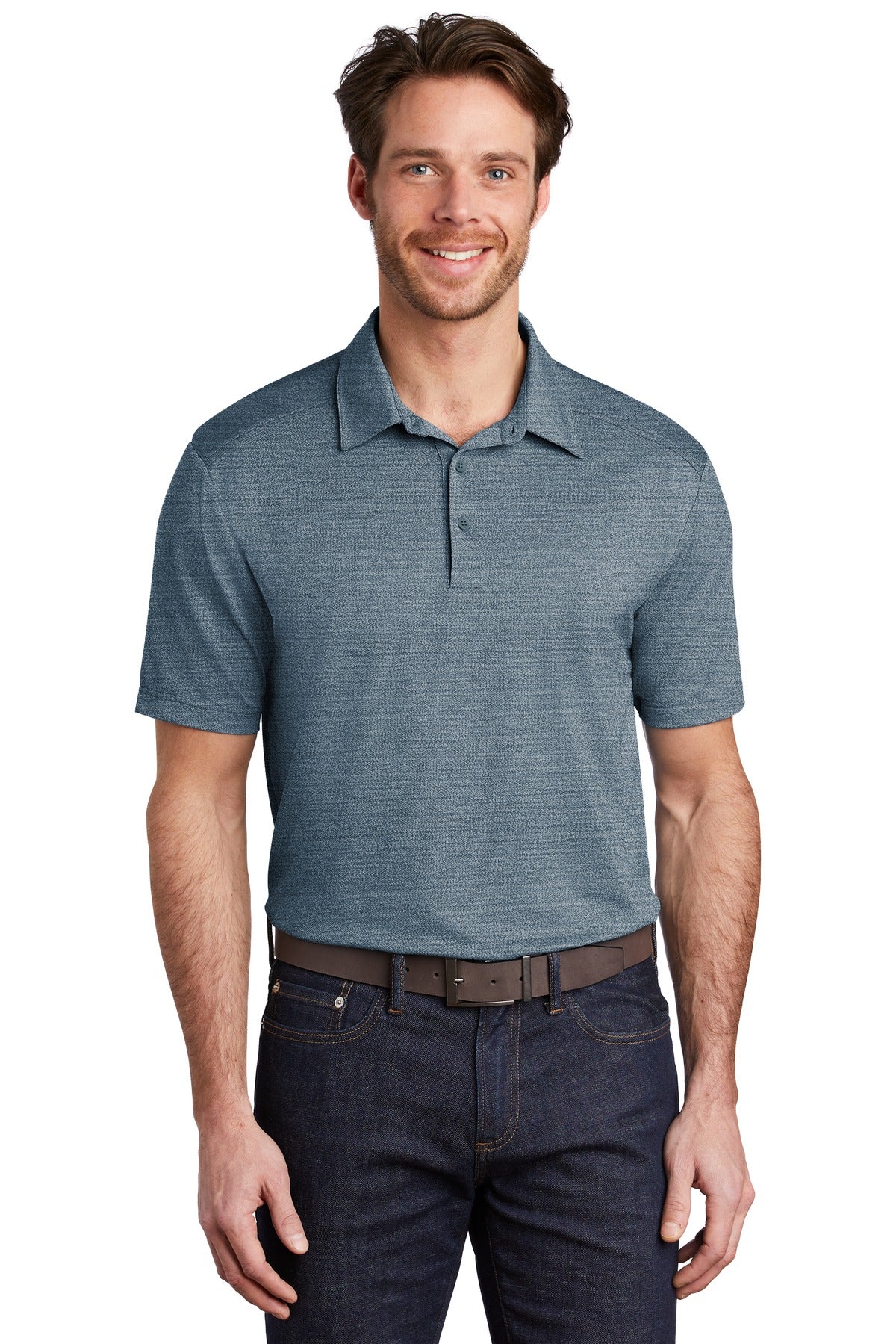 Port Authority® Stretch Heather Polo