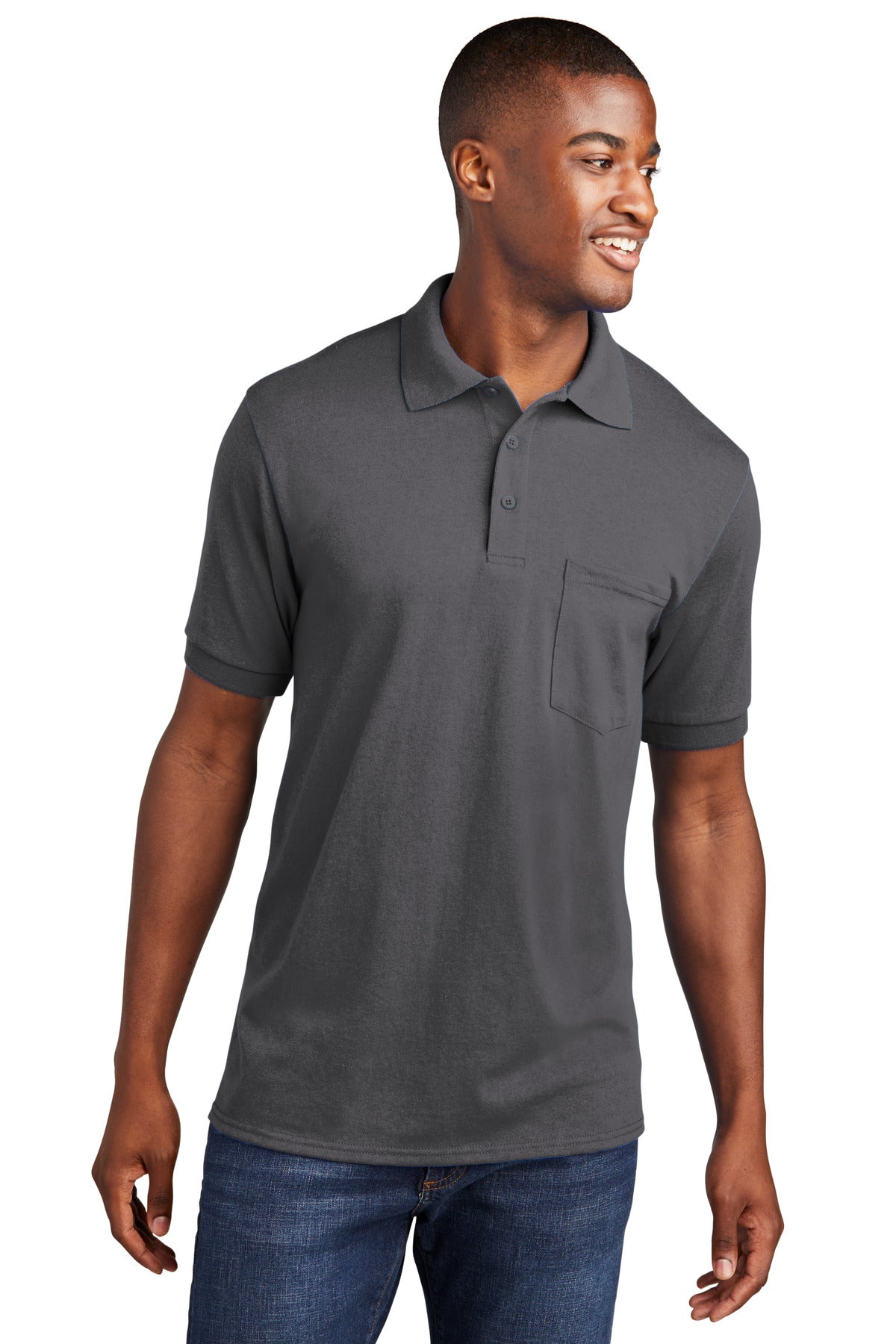 Port & Company® Core Blend Jersey Knit Pocket Polo