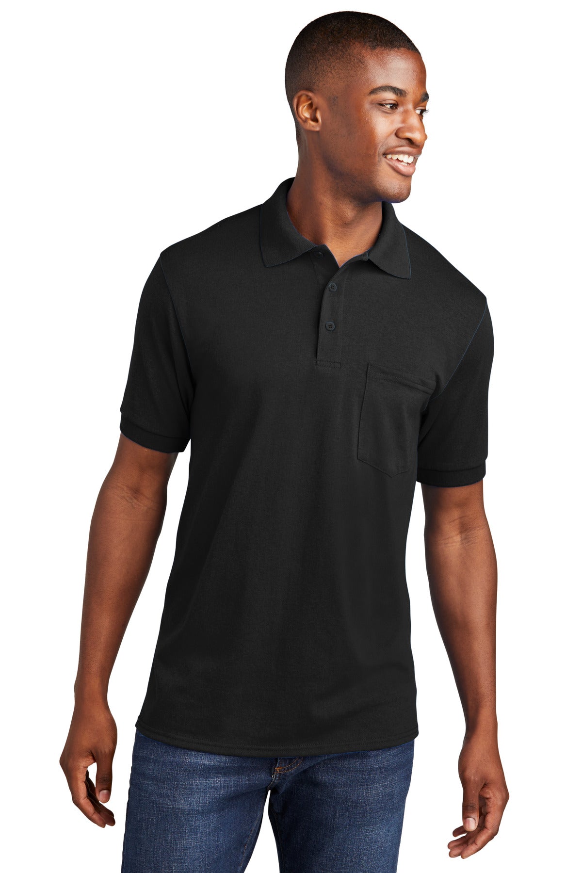 Port & Company® Core Blend Jersey Knit Pocket Polo