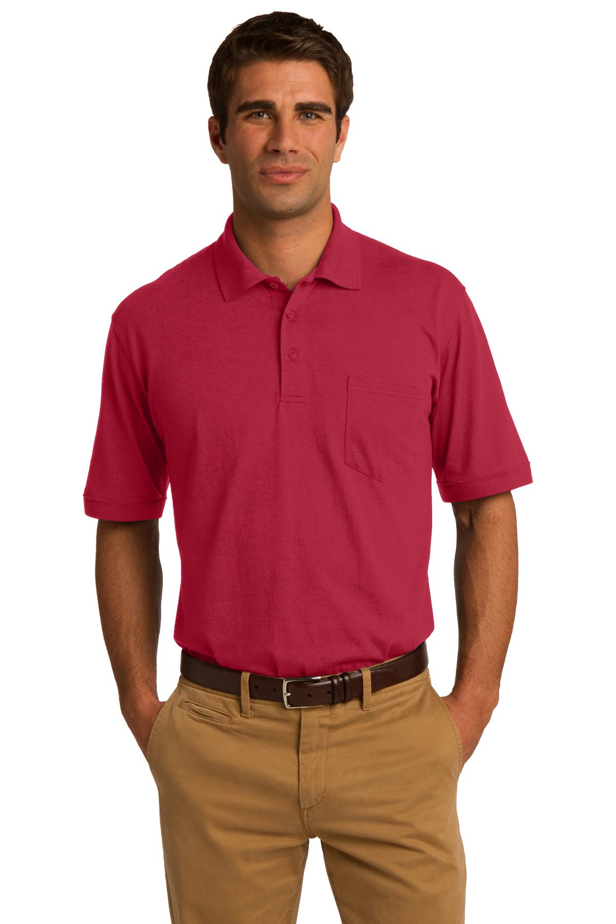 Port & Company® Core Blend Jersey Knit Pocket Polo