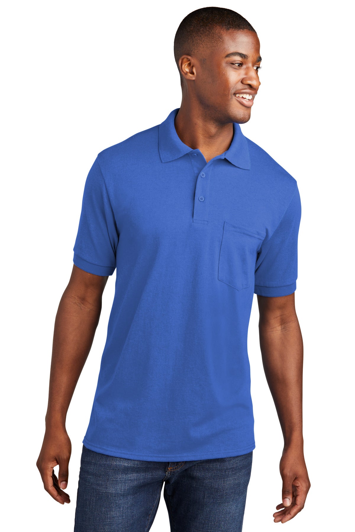 Port & Company® Core Blend Jersey Knit Pocket Polo