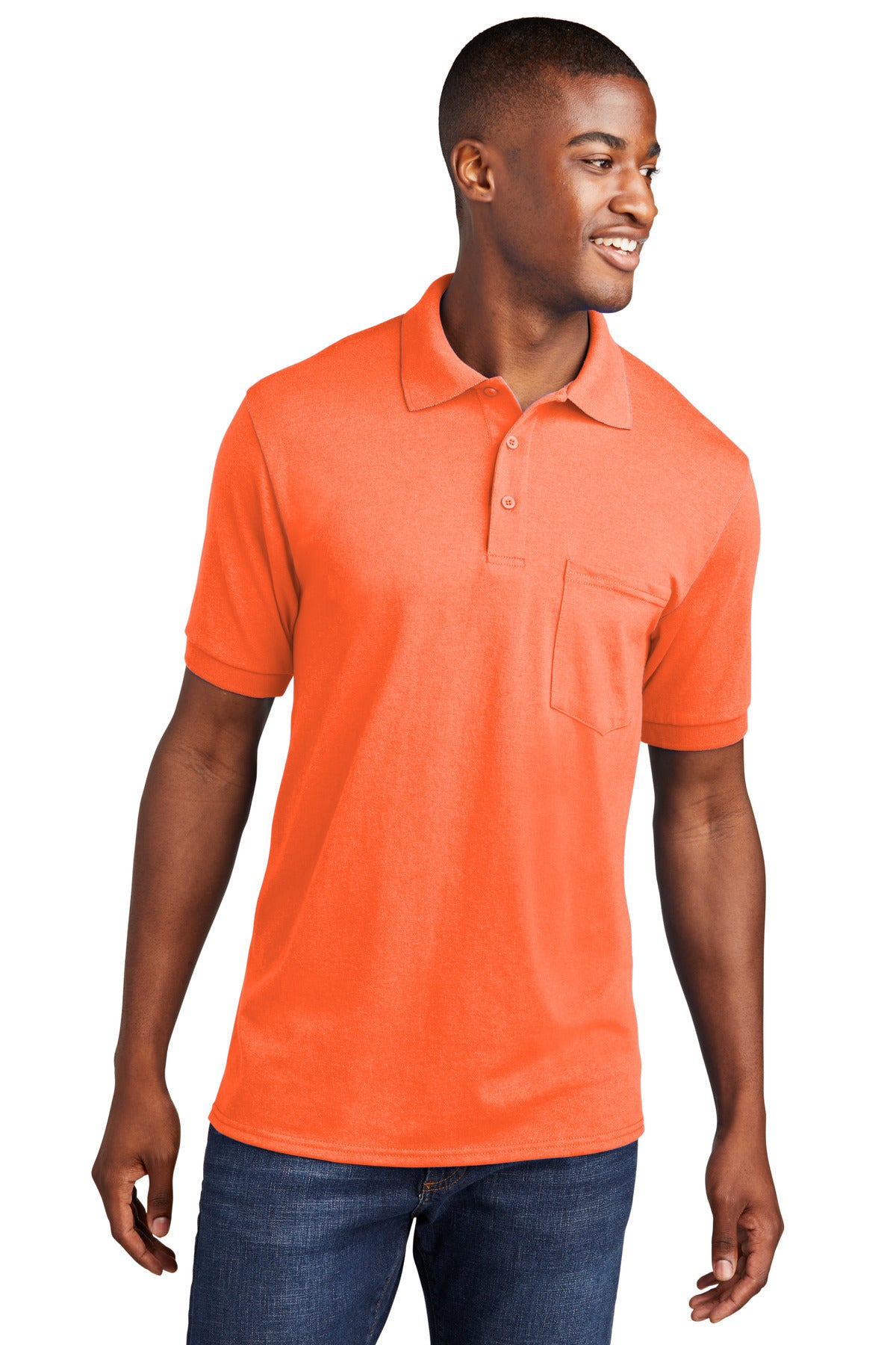 Port & Company® Core Blend Jersey Knit Pocket Polo