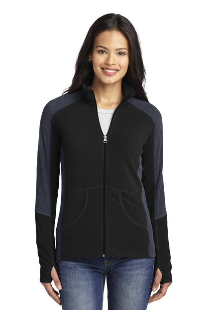 DISCONTINUED - Port Authority® Women's Colorblock Microfleece Jacket - SKU L230