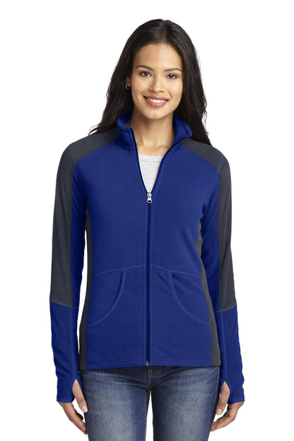 DISCONTINUED - Port Authority® Women's Colorblock Microfleece Jacket - SKU L230