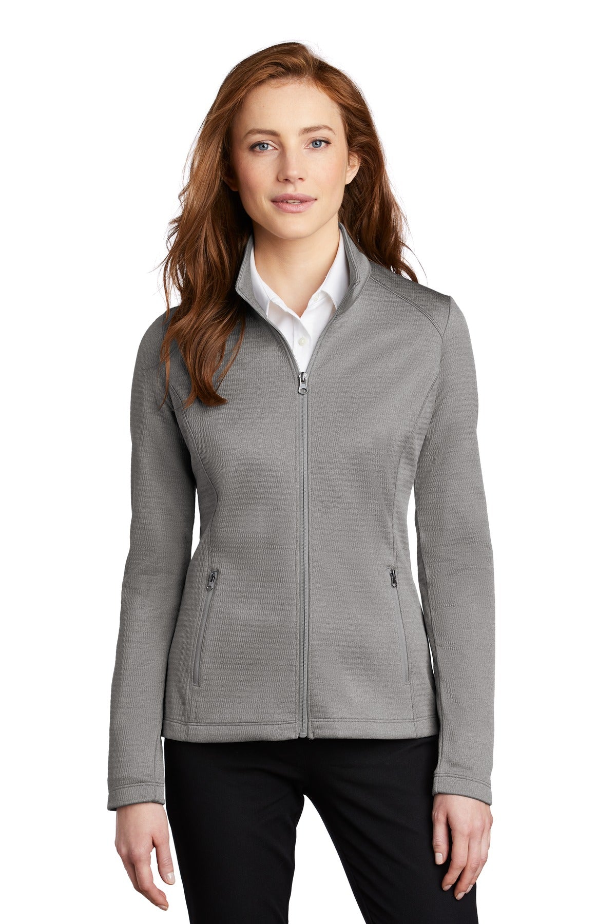 Port Authority® Women's Diamond Heather Fleece Full-Zip Jacket