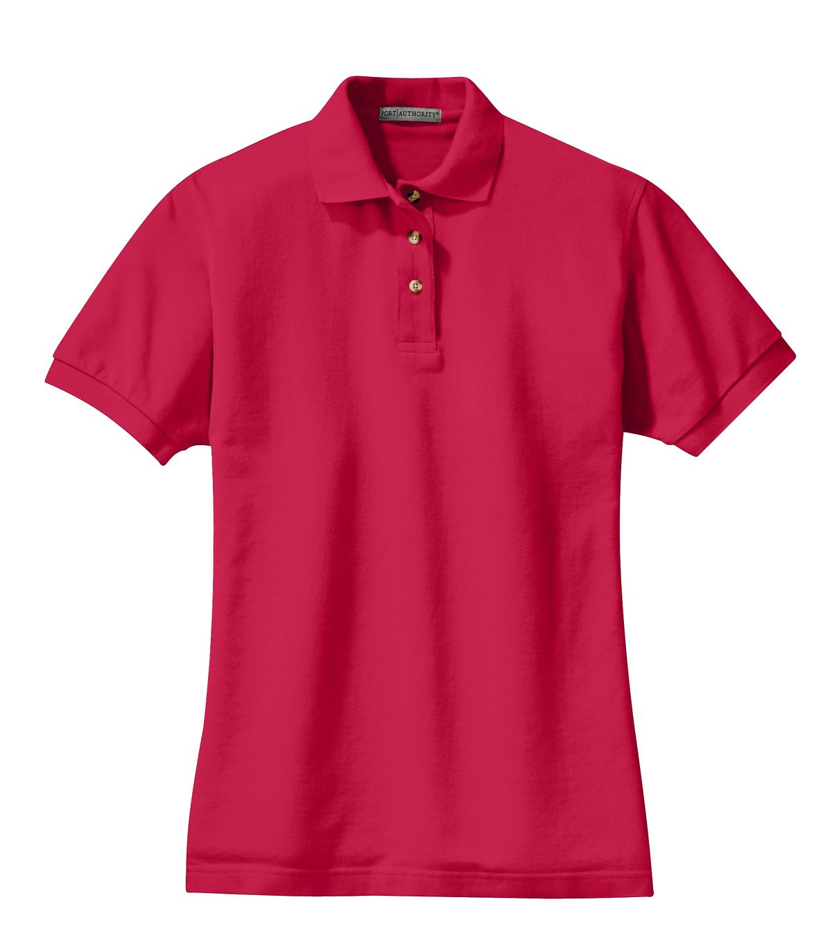 Port Authority® Women's Heavyweight Cotton Pique Polo