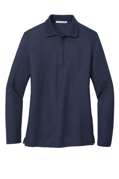 Port Authority® Women's Silk Touch™ Long Sleeve Polo
