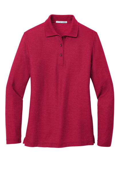 Port Authority® Women's Silk Touch™ Long Sleeve Polo