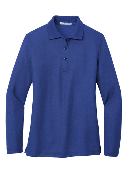 Port Authority® Women's Silk Touch™ Long Sleeve Polo