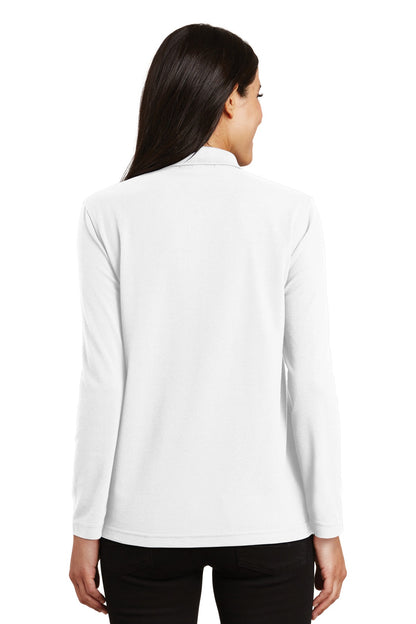Port Authority® Women's Silk Touch™ Long Sleeve Polo