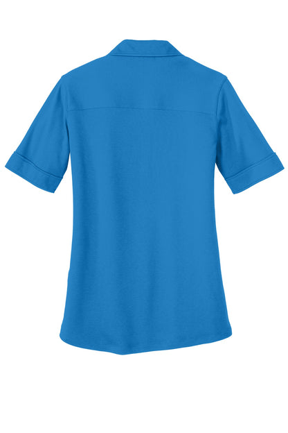 DISCONTINUED - Port Authority® Ladies Silk Touch™ Interlock Performance Polo