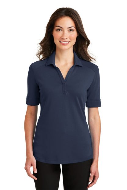 DISCONTINUED - Port Authority® Ladies Silk Touch™ Interlock Performance Polo