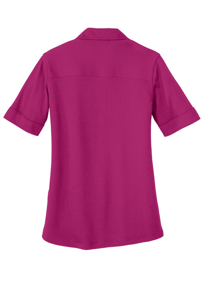 DISCONTINUED - Port Authority® Ladies Silk Touch™ Interlock Performance Polo