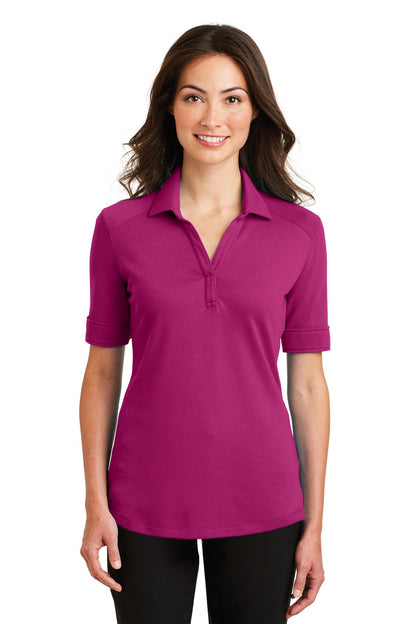 DISCONTINUED - Port Authority® Ladies Silk Touch™ Interlock Performance Polo