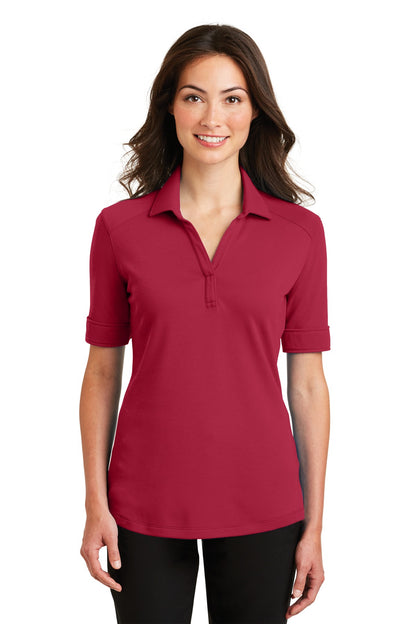 DISCONTINUED - Port Authority® Ladies Silk Touch™ Interlock Performance Polo