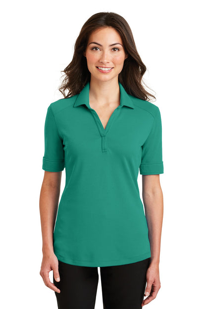 DISCONTINUED - Port Authority® Ladies Silk Touch™ Interlock Performance Polo